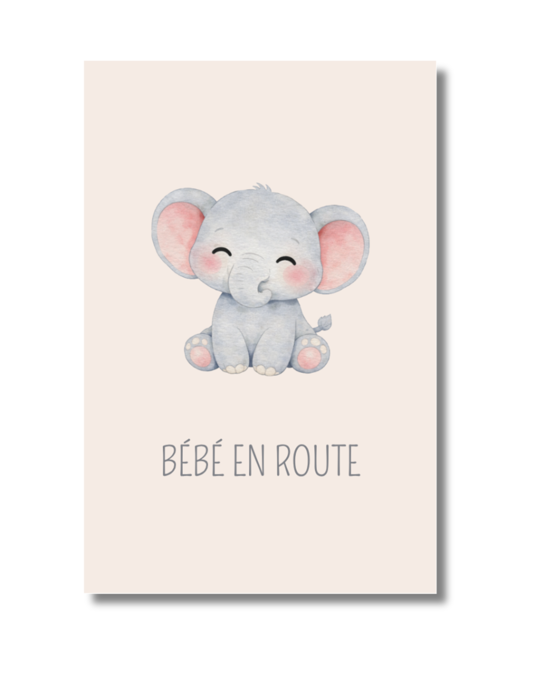 Bébé en route éléphant