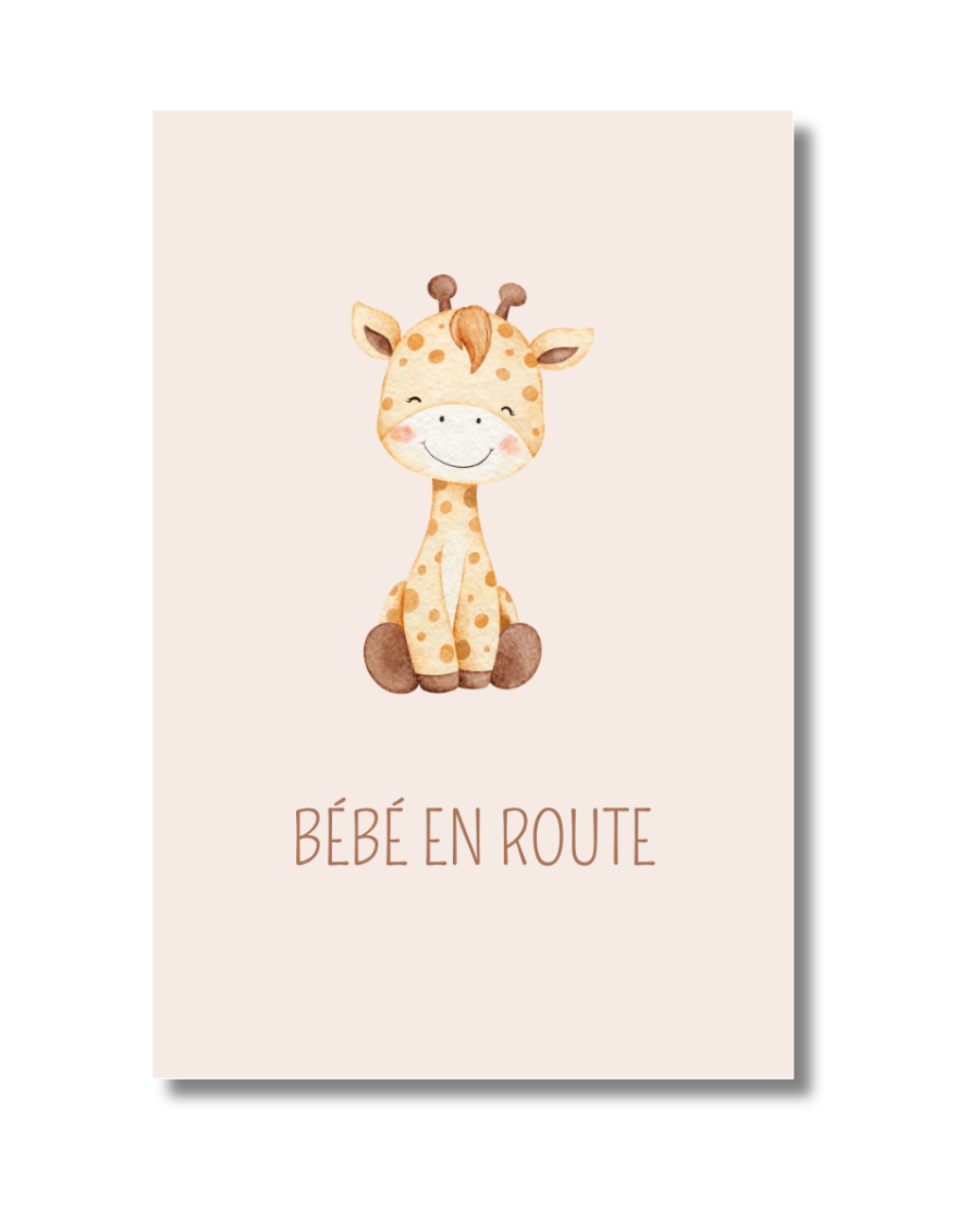 Bébé en route girafe