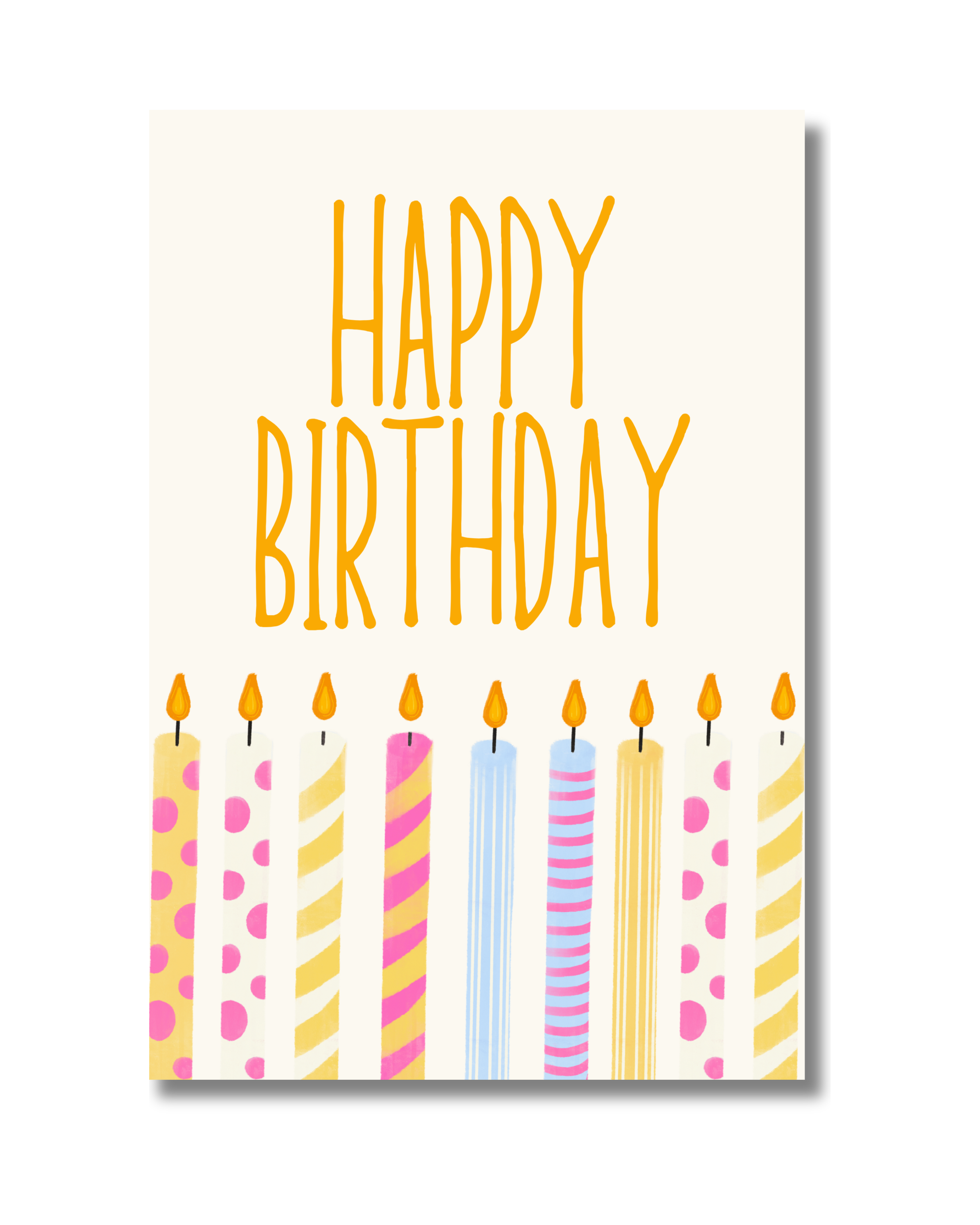 Happy Birthday - Bougies
