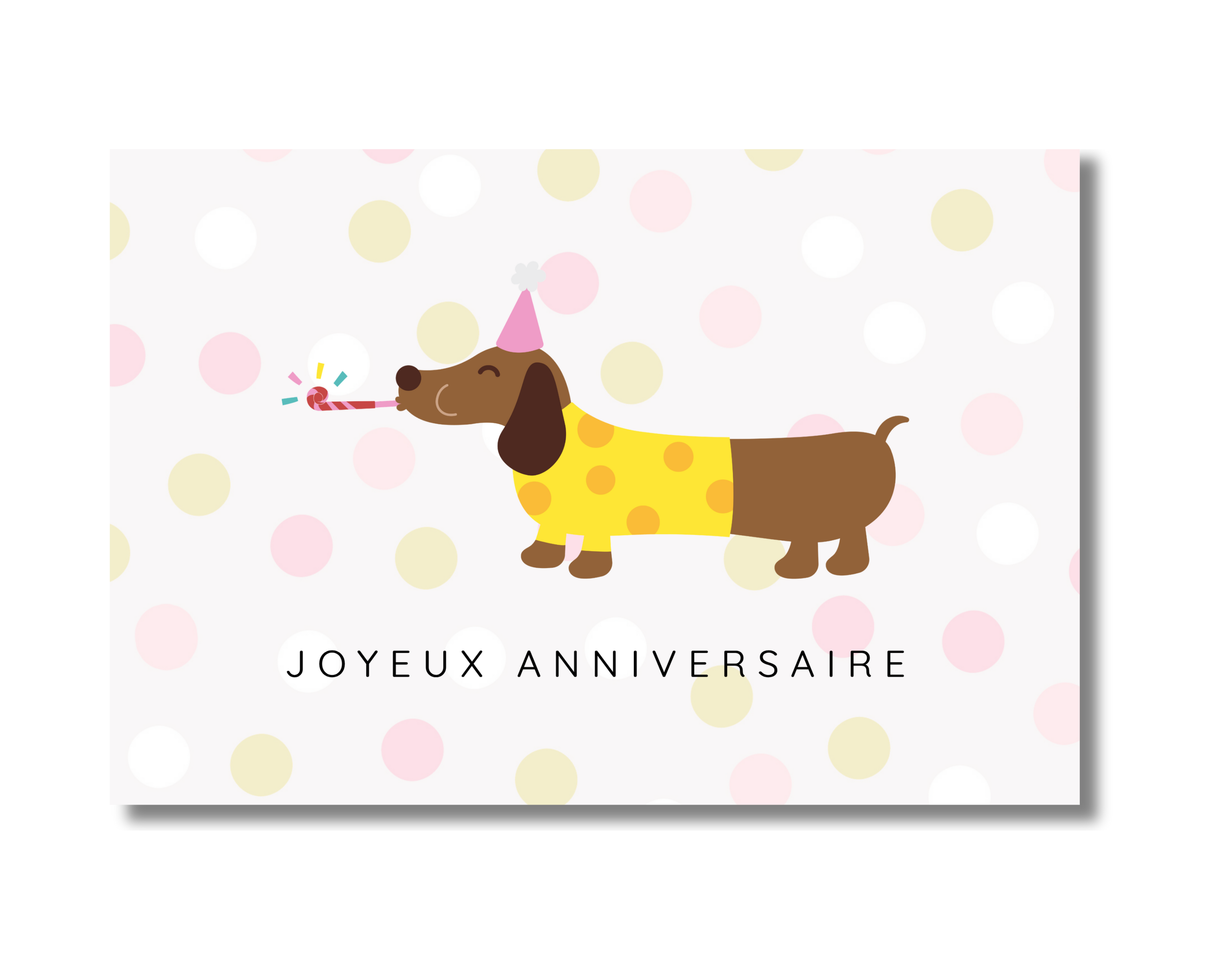 Joyeux anniversaire - chien