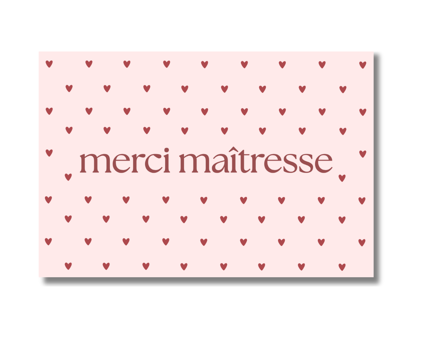 Merci maîtresse - coeur