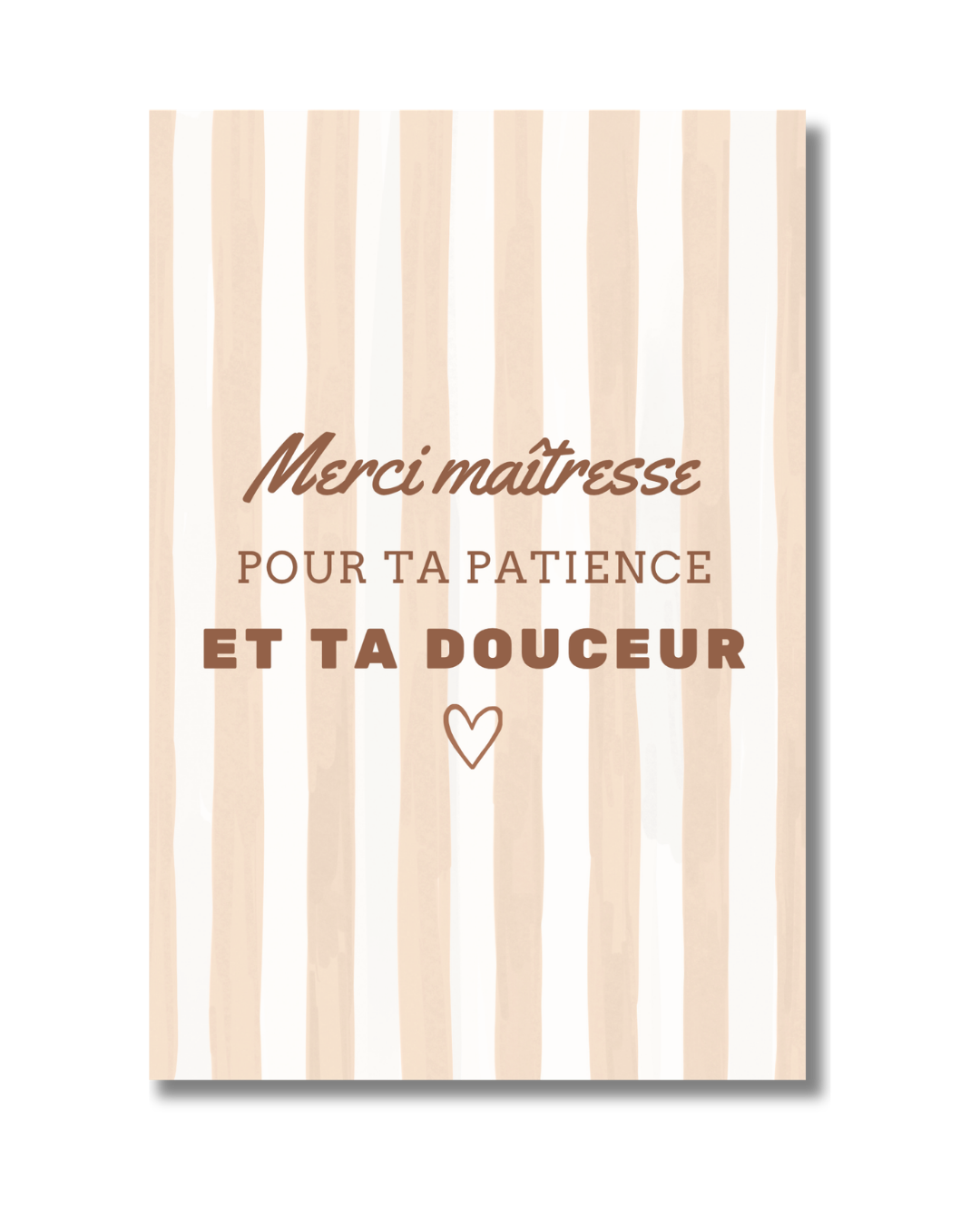 Merci maîtresse - patience et douceur
